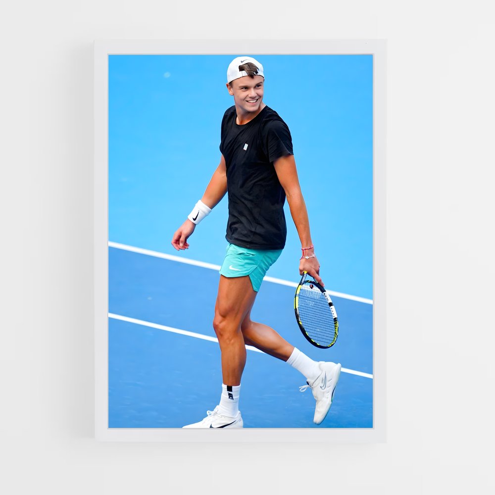 Poster Holger rune verts – affiche Tennis (vue 3)